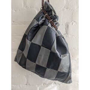 Black and Grey Patchwork Authentic Leather 7